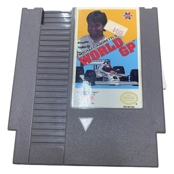 Michael Andretti's World GP 1990 Nintendo Game (Untested) - Picture 1 of 2